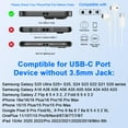 thumbnail image 7 of USB C Headphones Wired,1Pack Type C Wired Earphones USBC Wired Earbuds Noise Cancelling Ear Buds w/ Mic Microphone Remote Control Type C Headphone Compatible with Samsung Android iPad, 7 of 7
