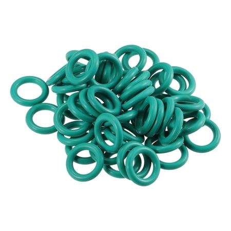 Fuel Injector Seal O Ring Car O-Ring Rebuild Repair Kit for Honda KeiHin NBR Rubber Green 50 Pcs