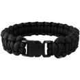thumbnail image 1 of Pulsera trenzada de cuerda de paracaídas con cierre de clip de plástico. Se puede convertir en una cuerda resistente a roturas en caso de emergencia., 1 of 5