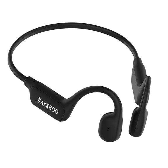 AKKHOO Bone Conduction Headphones, Bluetooth Sports Headphones with ENC Mic, 12H Playtime, IPX6 Waterproof Running Headphones for Gym, Outdoor