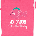 thumbnail image 4 of Inktastic My Daddy Takes Me Fishing Girls Girls Baby Bodysuit, 4 of 5