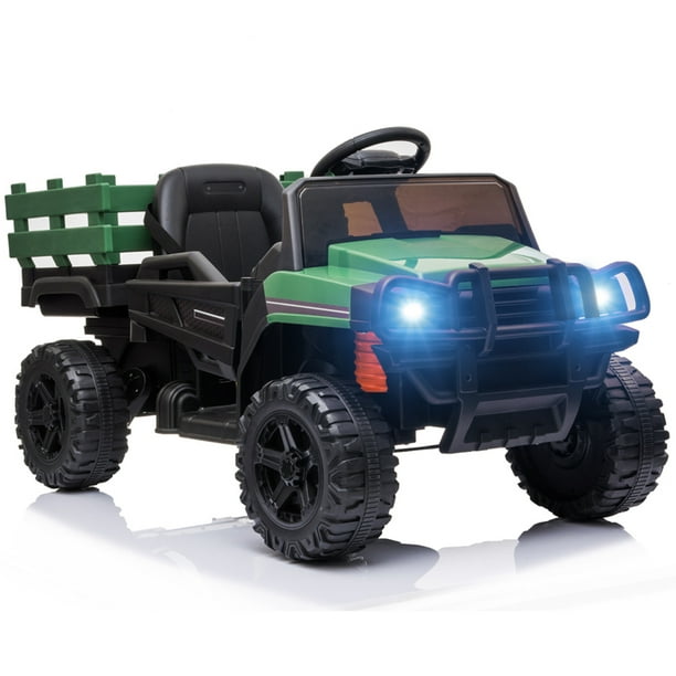 12V Battery Powered Ride On Truck Car for Kids, 3 Speeds Remote Control