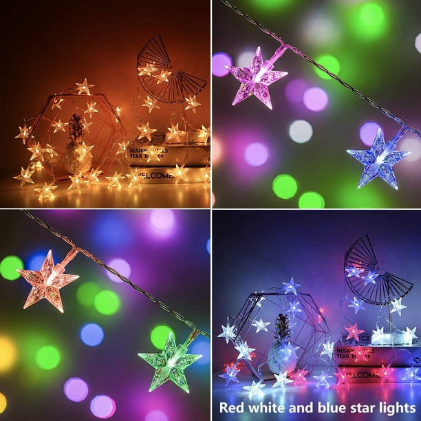 Guirlande lumineuse LED USB étanche 5 V 0,5 m Lumière froide pour  décoration de fête à la maison, lumières décoratives en plein air Blanc