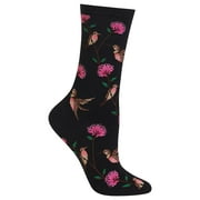 Hot Sox Womens Hummingbirds Sock, Women's Shoe Size 4-10.5, Coastal Blue