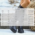thumbnail image 4 of Knee High Boots for Women Buckle Low Block Heel with Side Zipper Round Toe Winter Fashion Warm Casual Shoes Gray 8.5, 4 of 8