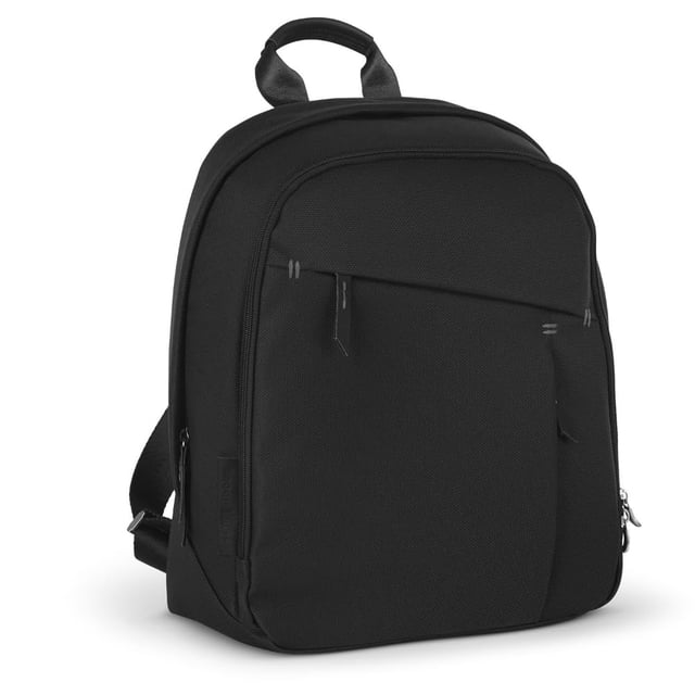 Mochila para pañales UPPAbaby Jake Black con detalles en piel