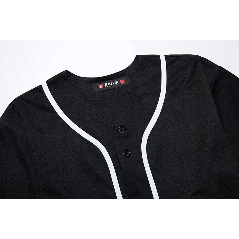 EALER BJW80 Series Women's Baseball Jersey Button Down Shirts Short Sleeve  Hipster Hip Hop Sports Uniforms