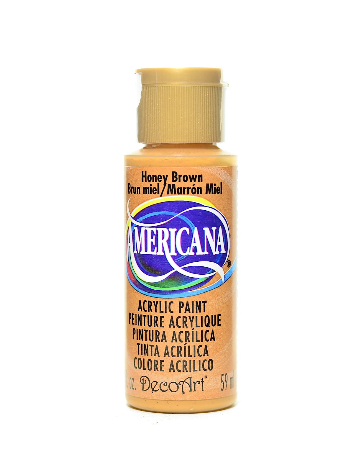 Americana Acrylic Paints honey brown, 2 oz. (pack of 8)