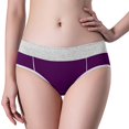 thumbnail image 3 of yunLCZ Women's Cotton Underwear High Waist Women's Briefs Breathable Mid Waist Plus Size Underpants, 3 of 3