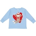 thumbnail image 3 of Inktastic Hug Sock Monkey Boys or Girls Long Sleeve Toddler T-Shirt, 3 of 5