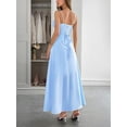 thumbnail image 2 of Baby Blue Ruched Bust Maxi Dress With Adjustable Straps And Crisscross Back, 2 of 30