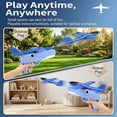 thumbnail image 4 of Dinosaur Foam Glider Launcher Toy, 8''Catapult Flying Airplane Toys with 3 Easy-Load Mechanism, Crash-Resistant Styrofoam Plane for Outdoor Backyard Games, Fun Birthday Gifts (Pink,S 1+1), 4 of 9