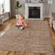 thumbnail image 2 of Alfombra Haperlare lavable a máquina, suave y antideslizante, de franela, color marrón, 90 x 150 cm, 2 of 7