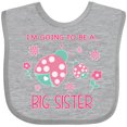 thumbnail image 3 of Inktastic I'm Going to Be a Big Sister Girls Baby Bib, 3 of 4