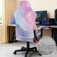 thumbnail image 4 of Xixirimido Gaming Chair Covers with Armrest Covers 4Pcs Stretch Game Computer Office Chair Slipcovers Rotating Armchair Protective Cover, Pink Marble, 4 of 8
