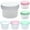 120ml x3 + 160ml x3 + 200ml x3, variant on 120ml 4oz BPA-Free Small Plastic Containers, Food Storage Containers with Lids, Stackable Food Containers for Snack Lunch Salad Dressing, Freezer/Microwave/Dishwasher Safe, Overnight Oats Jars, White