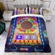 thumbnail image 4 of Piedra, Papel o Tijera Conjunto de sábanas temático, trío de piezas, cómodo y amigable con la piel, diseño único, regalo de decoración para el hogar para familiares, amigos y fans, 90 cm * 190 cm, 4 of 6
