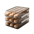 thumbnail image 1 of Xihbxyly Caja para Guardar Huevos, Diseño de Doble Capa, Organizador Compacto, Plástico Apto para Uso Alimentario, Ideal para El Refrigerador, Fácil de Limpiar, Artículos Esenciales de Cocina, Diseño, 1 of 2