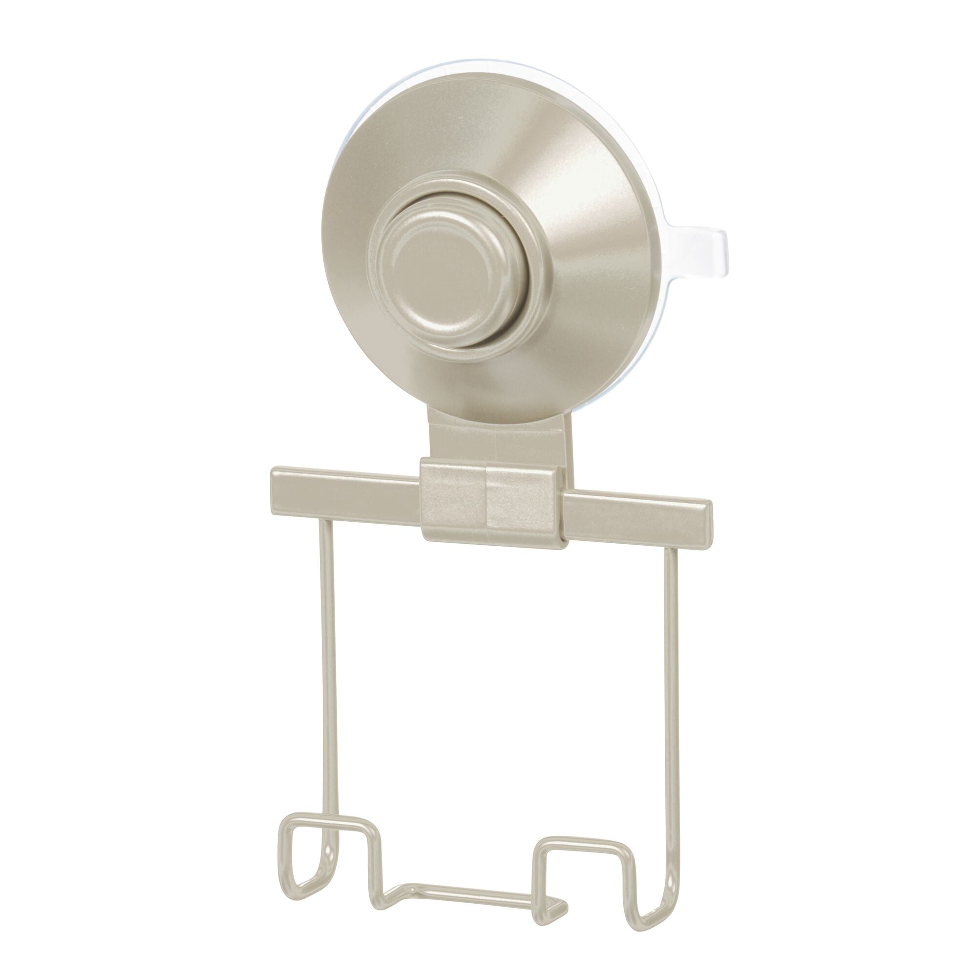 iDesign Everett Push Metal Shower Organizer, Silver