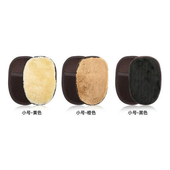 CTIRCHIU 3-Pack Shoe Polishing Mitts for Men, Soft Imitation Wool, Home Use Shoe Care Accessories