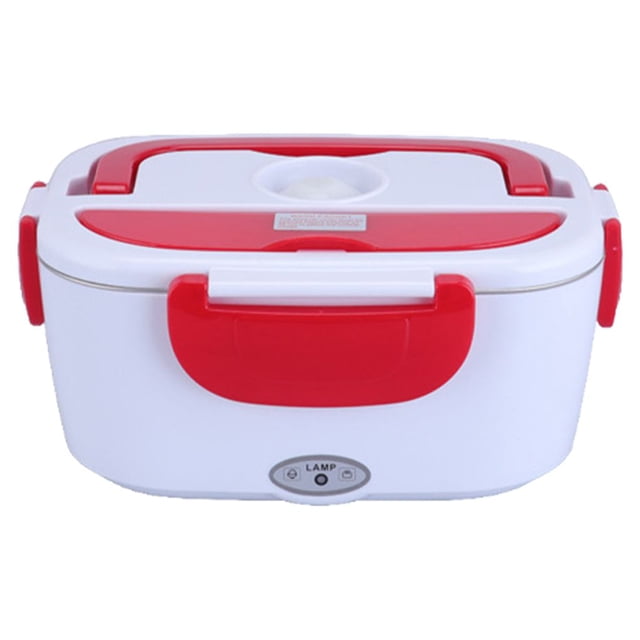 Injueey Fiambrera eléctrica, práctico contenedor de comida multifunción extraíble, calentador desmontable, accesorios para dormitorio, enchufe Electrodomésticos Rojo 110 V/EE. UU. Injueey HA065402-02