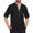 Black, variant on jsaierl Mens Cotton Linen Shirts Summer Casual Button Up Henley Shirt Solid Roll Up Long Sleeve Slim Top Lightweight Shirt