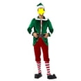 thumbnail image 2 of Elf Costume Men's Women's Christmas Adult Santa's Helper Elf Costume Xmas Holiday Cosplay Outfit, 2 of 7