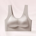 thumbnail image 2 of Zpanxa Bras for Women Full Coverage Wireless Seamless Wide Straps Breathable Everyday Bra Gray 38BC, 2 of 8