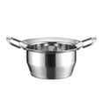 thumbnail image 2 of Lipstore Stainless Steel Mini Hot Pot Oden Pot Multifunctional with Double Handles Cooker 14cm, 2 of 8