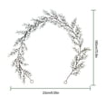 thumbnail image 2 of Bearachild Guirnalda navideña con bayas blancas y piñas Guirnalda verde de invierno elegante y versátil para Navidad Decoración del hogar A05609, 2 of 6