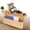 16.3"L x 1.8"W x 13.3"H, variant on Sofa Arm Clip Table, Natural Bamboo Sofa Armrest Clip-On Tray Table Sofa Couch Arm Rest Organizer, Round