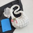 thumbnail image 4 of Bolsa De Hombro Bolsas de vagabundo para mujer, bolsa de pecho de ocio acolchada coreana, bolso de mano (beige) Sywqhk Para Estrenar, 4 of 8