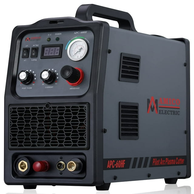 Amico APC-60HF, 60 Amp Non-touch Pilot Arc Air Plasma Cutter, 100-250V Wide Voltage Cutting Machine, 1.0 inch Clean Cut