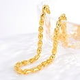thumbnail image 2 of Stylish 18K Plated Sand Gold Dragon Head Peanut Link Men's Chinese Dragon Bone Bold Necklace - Trendy Luxury Jewelry Accessory, 2 of 4