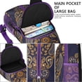 thumbnail image 4 of Ethnic Floral Sling Backpack – Chic Boho Crossbody Daypack, Lightweight Anti-Theft Travel Bag with Adjustable Strap & Multiple Compartments, 4 of 6