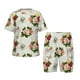 thumbnail image 1 of Balery Vintage Bike Flower Butterfly Conjunto de Pijama Infantil de Manga Corta con Estampado – Ropa de Dormir de Algodón Suave-Large, 1 of 6