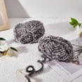 thumbnail image 3 of 2 Roll Skeins Super Soft Fur Yarn Chunky Fluffy Faux Fur Yarn Fluffy Eyelash Yarn for Crochet Knit Blanket Rug Clothes Knitting-2×30m(2×32.8yds,51g×2), 3 of 7