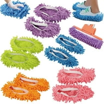 Mop Slippers Shoes 5 Pairs (10 Pieces) - Shoes Cover for Mop Dust Duster Slippers Cleaning Floor House Washable Floor Cleaning Tools Shoe Cover(Mix)