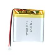 AKZYTUE 3.7V 2000mAh Battery 104245 Lithium Polymer Ion Rechargeable Li-ion Li-Po Battery with 2P PH 2.0mm Pitch Connector