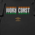 thumbnail image 2 of Umbro Men's Cote d'Ivoire Stacked Soccer T Shirt (Black, S-XXXL), 2 of 4