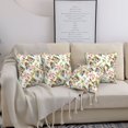 thumbnail image 7 of Throw Pillow Covers, Birds And Flowers Soft Square Pillow Cases with Invisible Zipper for Couch Bed Sofa, Farmhouse Fall Home Decor 12"x12", 7 of 7