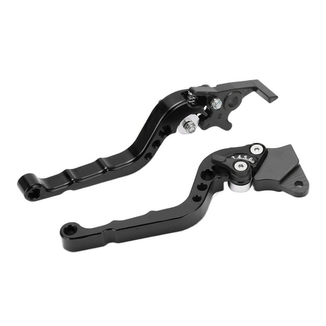 Poignée de Frein, Performance de Freinage Décoratif Réglable 2PCS Moto Levier de Frein en Alliage d'Aluminium Sensible pour Autocycle Noir, Bleu, Rouge