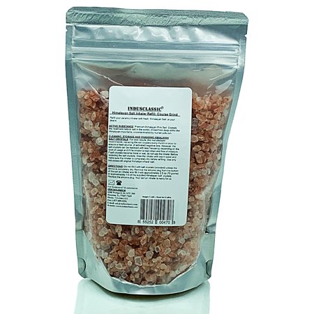 IndusClassic Himalayan Salt Inhaler or Neti Pot Refill Asthma Allergy Sinus (1 lbs---6 REFILLS)