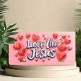 thumbnail image 5 of 1 Pcs 2D Flat License Plate Covers & Frames, Love like Jesus For Decorative Front, Waterproof For Decoration Aluminum License Plate Covers & Frames Cover For Men Women, 12" X 6", 5 of 6
