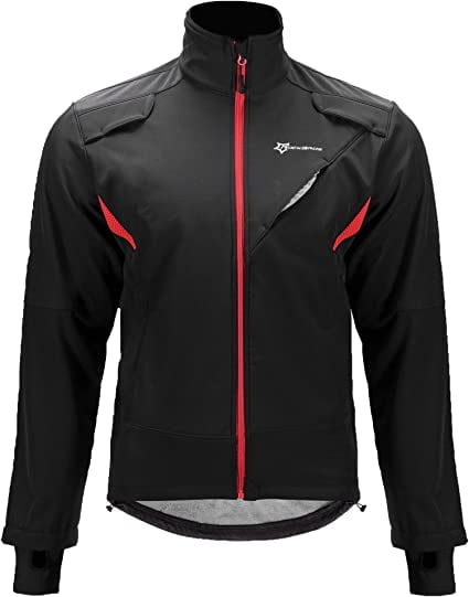 ROCKBROS Cycling Jacket Men Women Thermal Fleece Coat Windproof Jacket ...