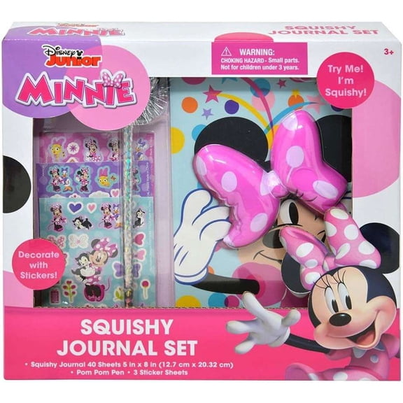 Disney Junior Minnie Mouse Squishy Journal Set