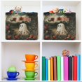thumbnail image 6 of Yayeee Canvas Storage Basket with Handles for Shelves Fabric Bins Closet Organizer, Ghost in Strawberry Fields, 6 of 8
