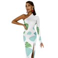 thumbnail image 4 of Ivysaur Robe Fendue à Motif Demi-Manches Robes d'Été Femmes 2024 Robe de Bal Robes de Soirée Femmes, 4 of 4