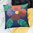 thumbnail image 2 of Blueberry Floral Blue Throw Pillow Cover Cozy Accent Pillows Covers Living Room Pillows Decor, 2 of 5