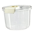 thumbnail image 3 of Contenedor de alimentos, Contenedor de almacenamiento de arroz, Dispensador de arroz Cubo de granos, Contenedor de almacenamiento de arroz, Contenedor claro y blanco y 7.5kg Soledad  Contenedor de almacenamiento de arroz, 3 of 10